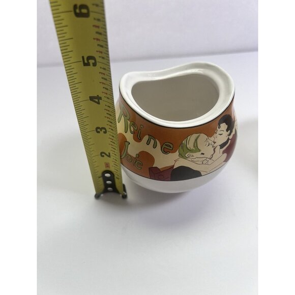 Sango Cabaret Sugar and Creamer Set 4870 Ceramic Stoneware French 1995‎ No Lid - Picture 10 of 10